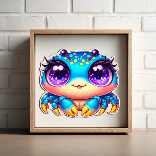 Puzzle Drewniane Krabik 57 elementów